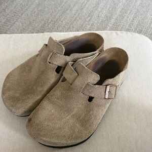 Birkenstock Tan Suede Mules